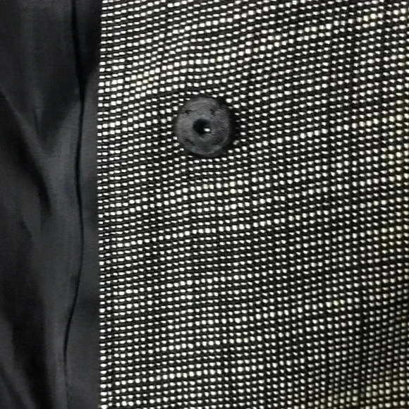 LAFAYETTE 148 WO SZ 4 SUIT JACKET BLACK SMALL PLAID HOOD SOLID CLEAN CONDITION - Picture 10 of 11